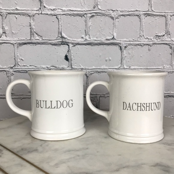 Xpres Best Friend Original Dachshund & Bulldog 1999 Vintage 2 Set Of Coffee Mugs - Picture 6 of 14